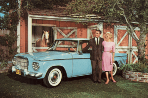 Image of Mr. Ed the horse with Wilbur and wife